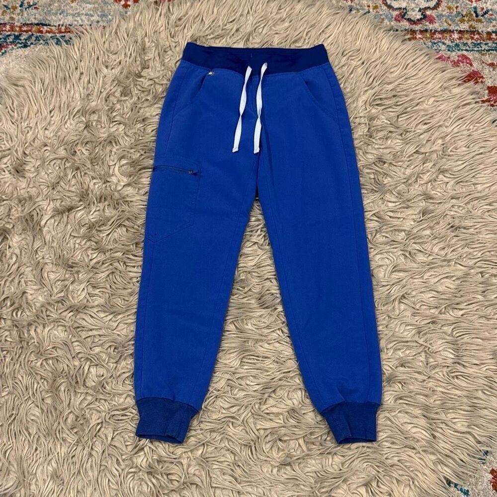 Figs denim blue (1660) scrub pants size XXS petite